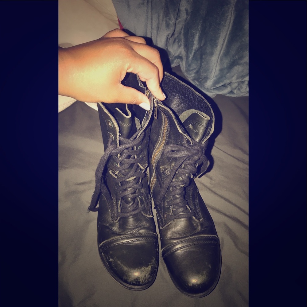 Steve Madden troopa combat boots